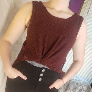 Knit tank top